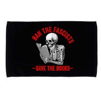 Ban The Fascists Save The Books Funny Book Lover Worm Nerd Microfiber Hand Towel