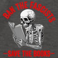 Ban The Fascists Save The Books Funny Book Lover Worm Nerd Vector Backpack