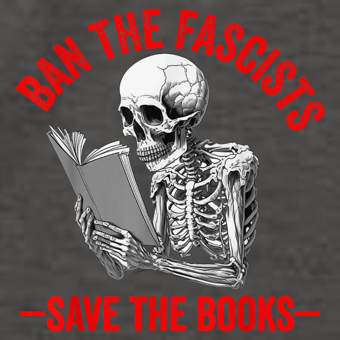 Ban The Fascists Save The Books Funny Book Lover Worm Nerd Vector Backpack