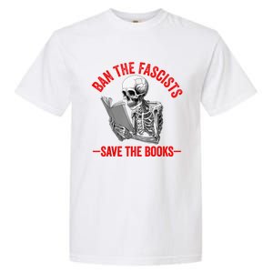 Ban The Fascists Save The Books Funny Book Lover Worm Nerd Garment-Dyed Heavyweight T-Shirt