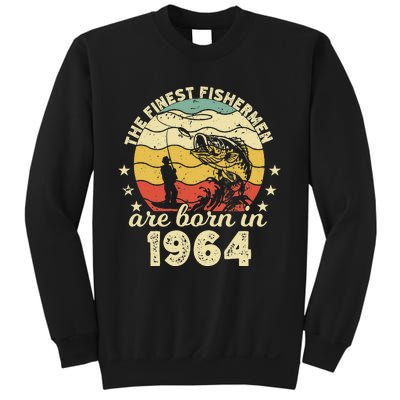 Birthday The Finest Fisherman Are Born In 1964 Fishing Sweatshirt