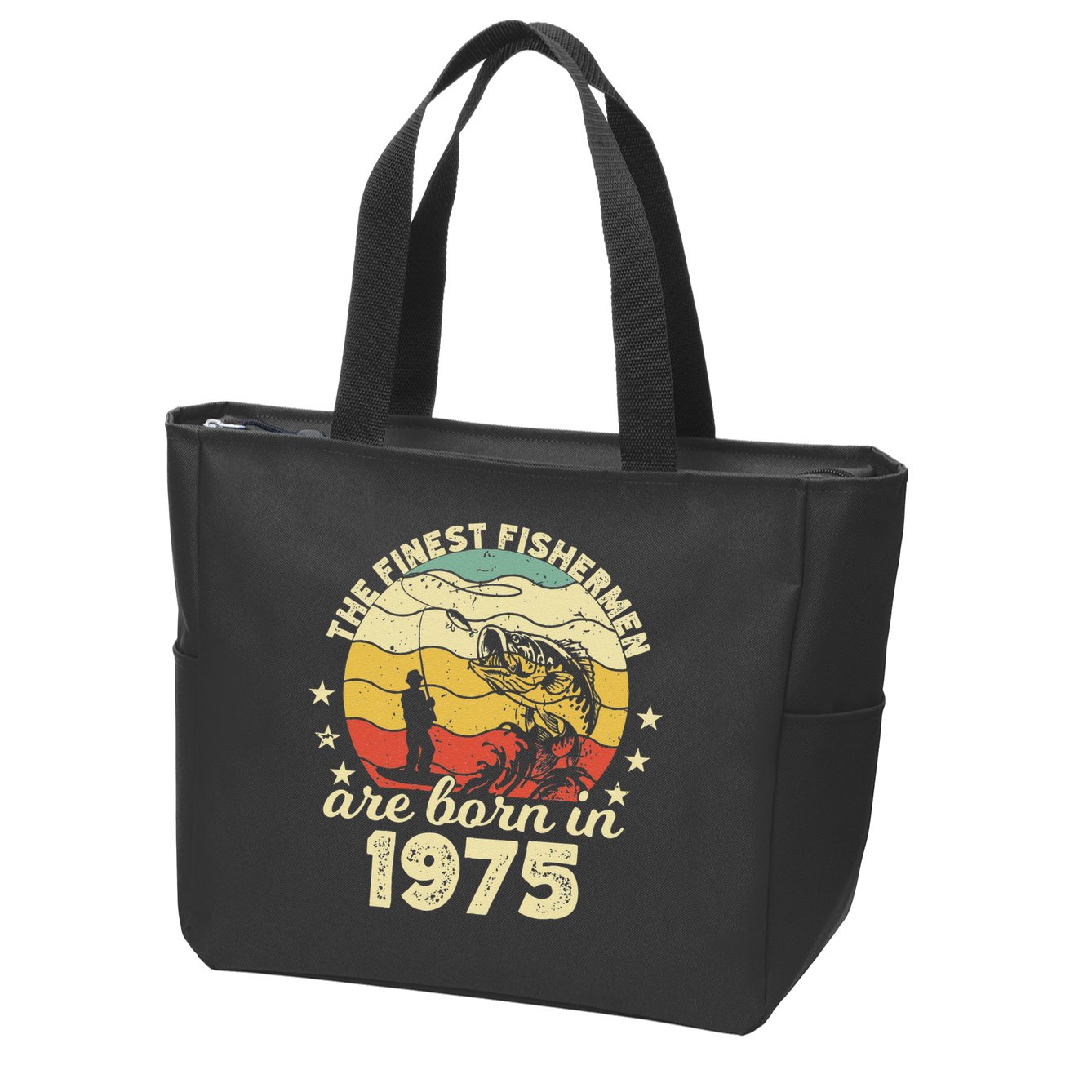 Birthday The Finest Fisherman Are Born In 1975 Fishing Zip Tote Bag
