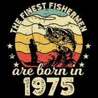 Birthday The Finest Fisherman Are Born In 1975 Fishing Zip Tote Bag