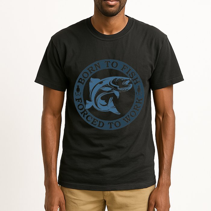 Born To Fish But Forced To Work Fishing Tall T-Shirt