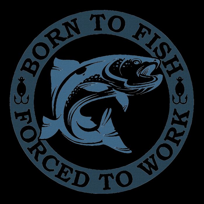 Born To Fish But Forced To Work Fishing City Backpack