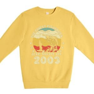 Birthday The Finest Fisherman Are Born In 2003 Fishing Premium Crewneck Sweatshirt