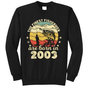 Birthday The Finest Fisherman Are Born In 2003 Fishing Sweatshirt