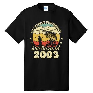 Birthday The Finest Fisherman Are Born In 2003 Fishing Tall T-Shirt