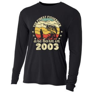 Birthday The Finest Fisherman Are Born In 2003 Fishing Cooling Performance Long Sleeve Crew