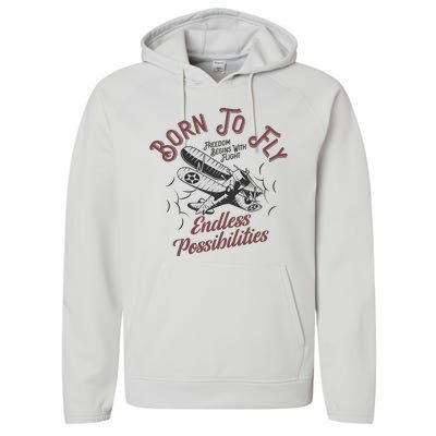 Born To Fly Performance Fleece Hoodie