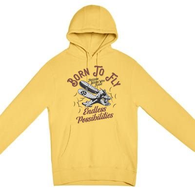 Born To Fly Premium Pullover Hoodie