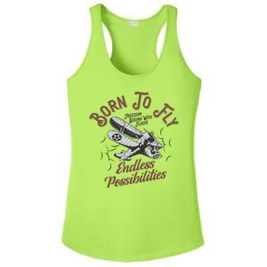 Born To Fly Ladies PosiCharge Competitor Racerback Tank