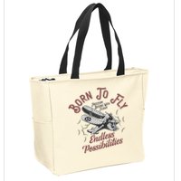 Born To Fly Zip Tote Bag