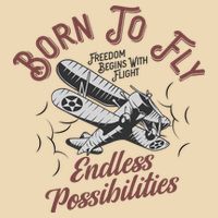 Born To Fly Zip Tote Bag