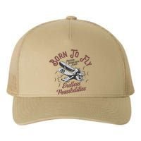 Born To Fly Yupoong Adult 5-Panel Trucker Hat