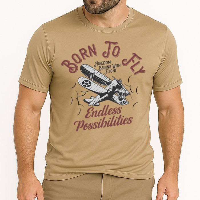 Born To Fly Cooling Performance Crew T-Shirt