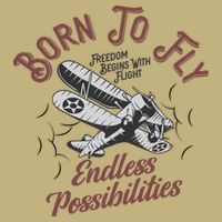 Born To Fly Cooling Performance Crew T-Shirt