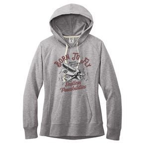 Born To Fly Women's Fleece Hoodie