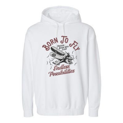 Born To Fly Garment-Dyed Fleece Hoodie