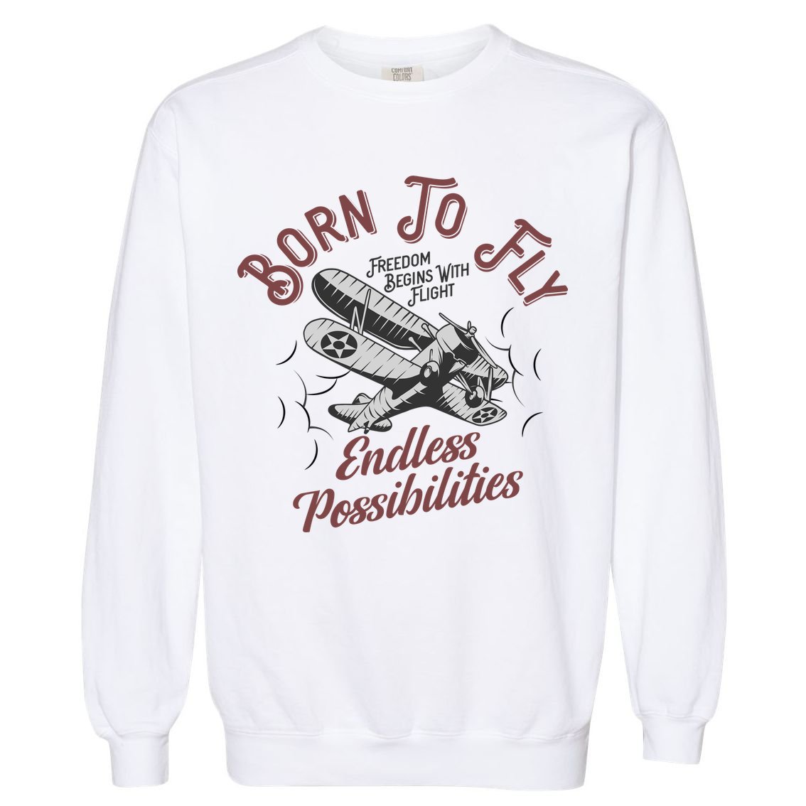 Born To Fly Garment-Dyed Sweatshirt