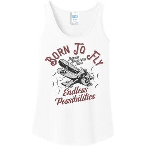 Born To Fly Ladies Essential Tank