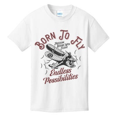 Born To Fly Kids T-Shirt