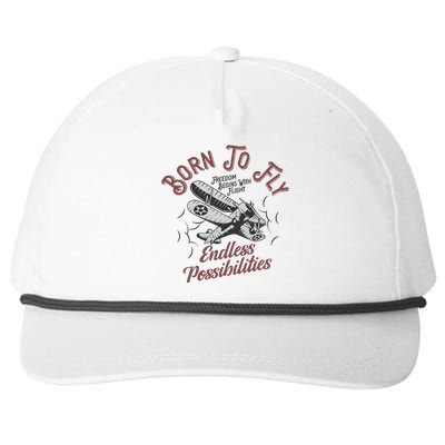 Born To Fly Snapback Five-Panel Rope Hat