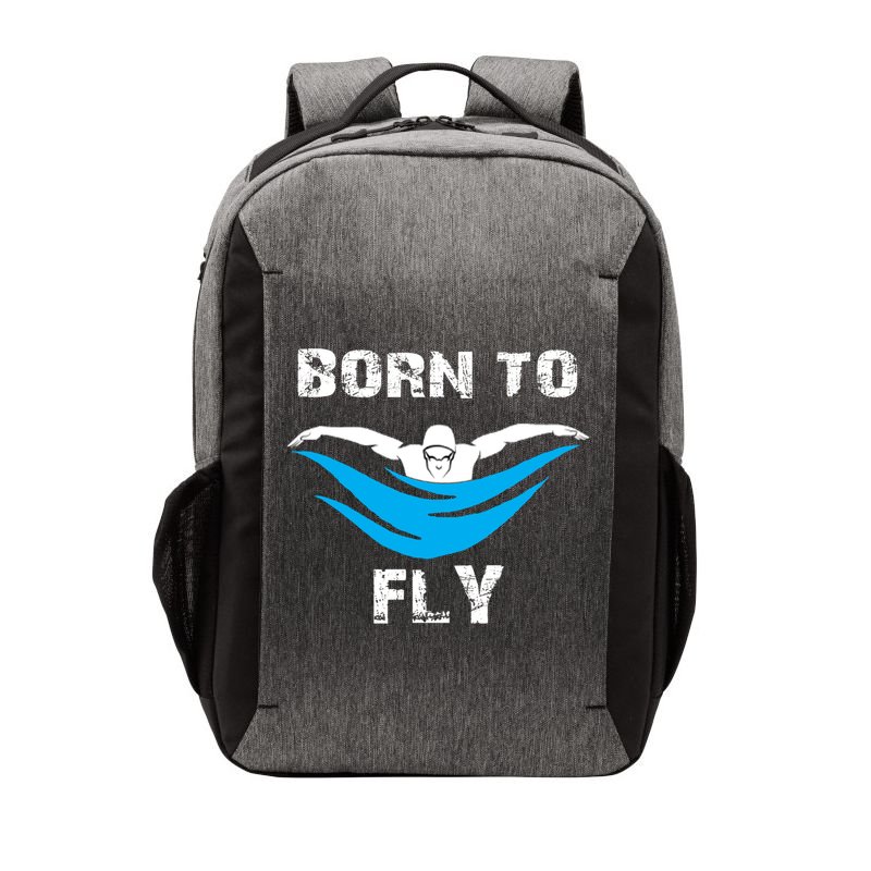 Born To Fly Butterfly Swimmers Swim Meet Gift Vector Backpack