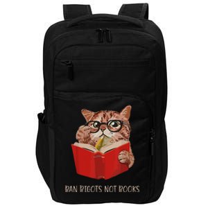 Ban The Fascists Save The Books Funny Book Lover Worm Nerd Impact Tech Backpack