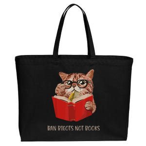 Ban The Fascists Save The Books Funny Book Lover Worm Nerd Cotton Canvas Jumbo Tote