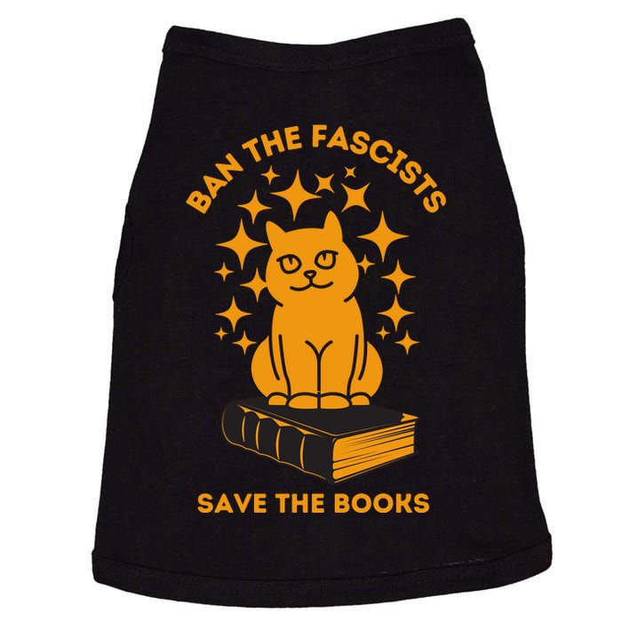 Ban The Fascists Save The Books Bookaholics Cat Doggie Tank