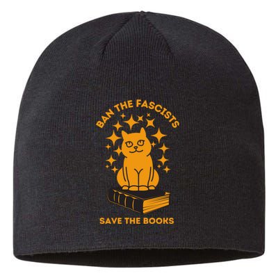 Ban The Fascists Save The Books Bookaholics Cat Sustainable Beanie