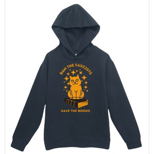 Ban The Fascists Save The Books Bookaholics Cat Urban Pullover Hoodie