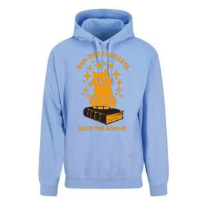 Ban The Fascists Save The Books Bookaholics Cat Unisex Surf Hoodie