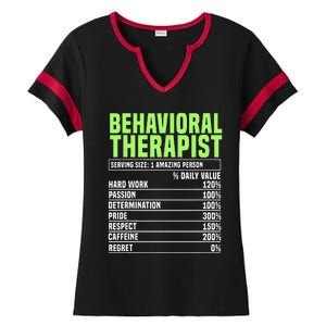 Behavioral Therapist Facts Analyst Behavior Tech Ladies Halftime Notch Neck Tee