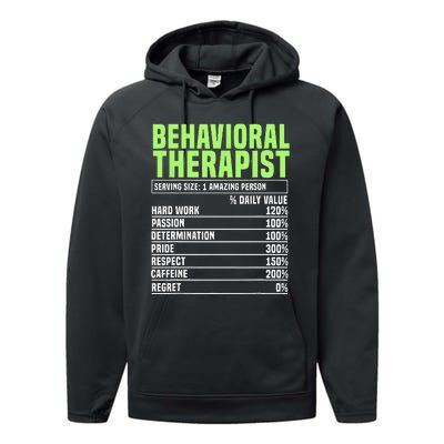 Behavioral Therapist Facts Analyst Behavior Tech Performance Fleece Hoodie