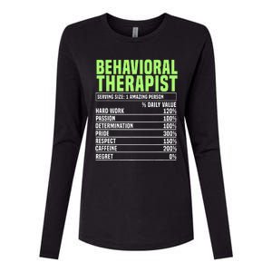 Behavioral Therapist Facts Analyst Behavior Tech Womens Cotton Relaxed Long Sleeve T-Shirt