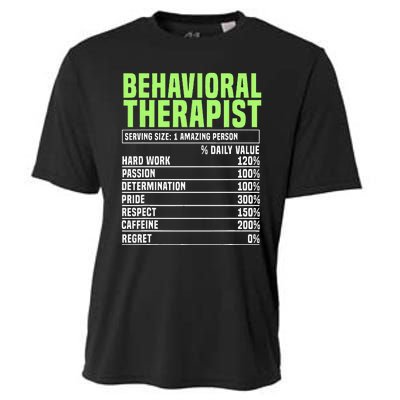 Behavioral Therapist Facts Analyst Behavior Tech Cooling Performance Crew T-Shirt