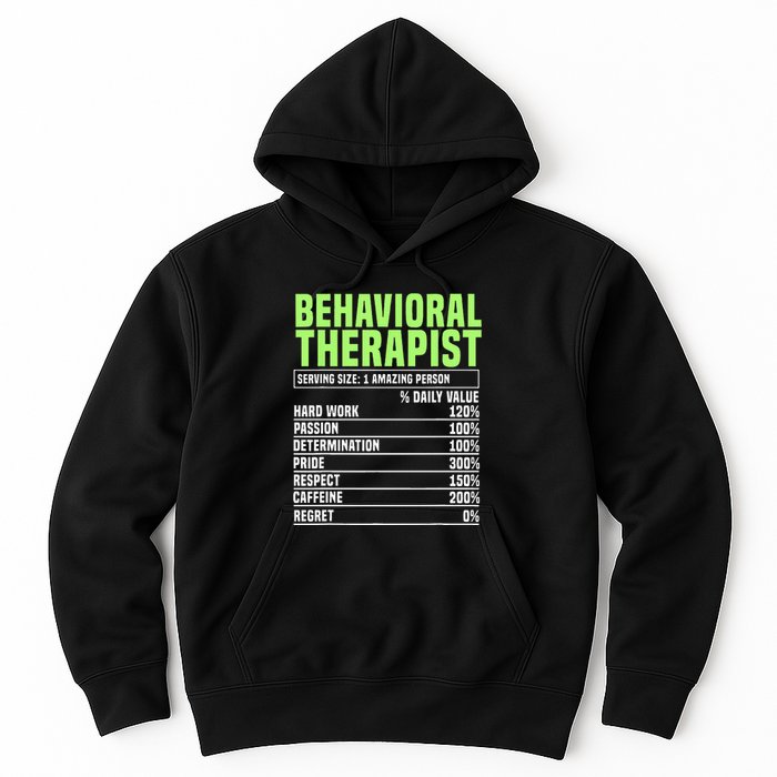 Behavioral Therapist Facts Analyst Behavior Tech Hoodie