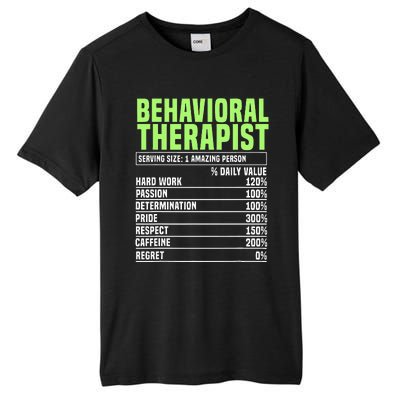 Behavioral Therapist Facts Analyst Behavior Tech Tall Fusion ChromaSoft Performance T-Shirt