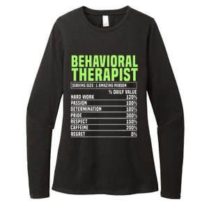 Behavioral Therapist Facts Analyst Behavior Tech Womens CVC Long Sleeve Shirt