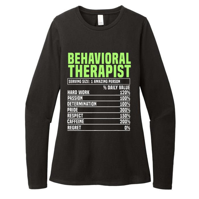 Behavioral Therapist Facts Analyst Behavior Tech Womens CVC Long Sleeve Shirt