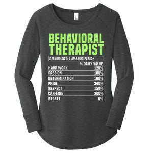 Behavioral Therapist Facts Analyst Behavior Tech Women's Perfect Tri Tunic Long Sleeve Shirt