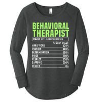 Behavioral Therapist Facts Analyst Behavior Tech Women's Perfect Tri Tunic Long Sleeve Shirt