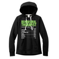 Behavioral Therapist Facts Analyst Behavior Tech Women's Fleece Hoodie