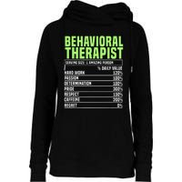 Behavioral Therapist Facts Analyst Behavior Tech Womens Funnel Neck Pullover Hood