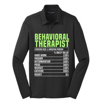 Behavioral Therapist Facts Analyst Behavior Tech Silk Touch Performance Long Sleeve Polo