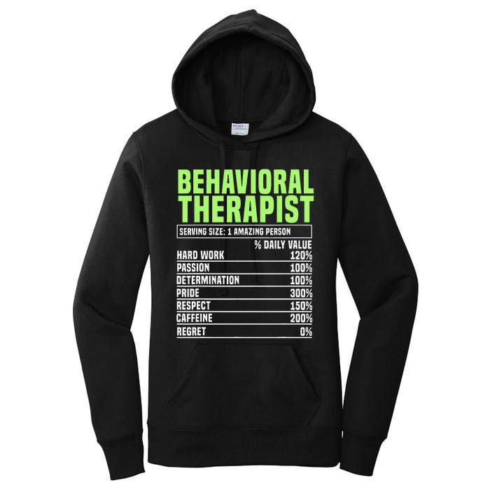 Behavioral Therapist Facts Analyst Behavior Tech Women's Pullover Hoodie