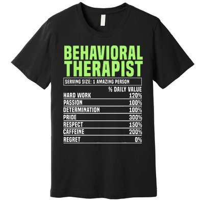 Behavioral Therapist Facts Analyst Behavior Tech Premium T-Shirt