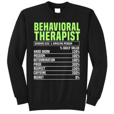 Behavioral Therapist Facts Analyst Behavior Tech Tall Sweatshirt